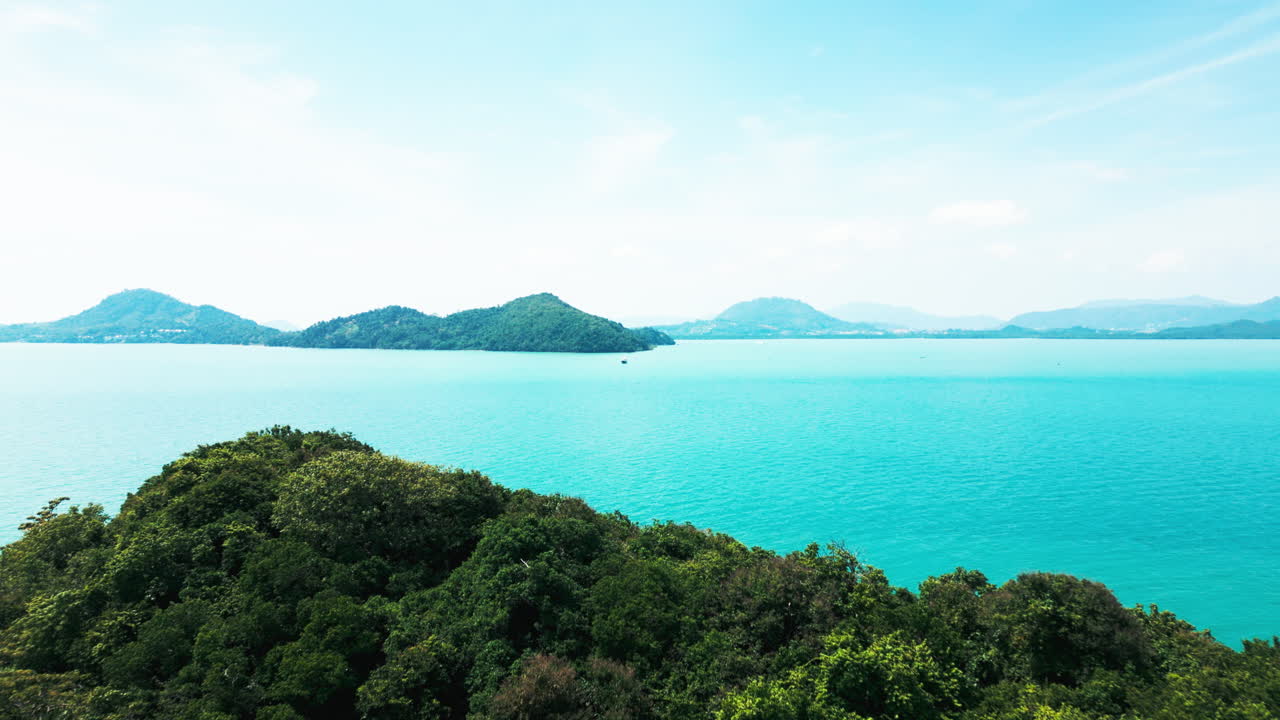 Tropical Island Landscape with Turquoise Water