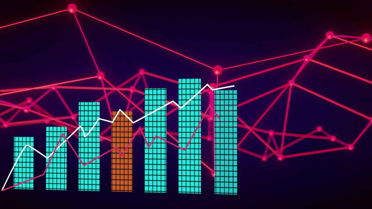 animación del procesamiento de datos digitales sobre el hilado de cadenas de adn