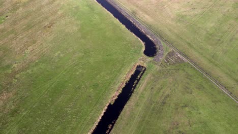 Drone-footage-of-place-called-Uetz-in-Brandenburg,-Germany