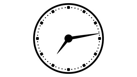 stopwatch animated icon. clock face with moving arrows. time run. cartoon flat animation of ui element.