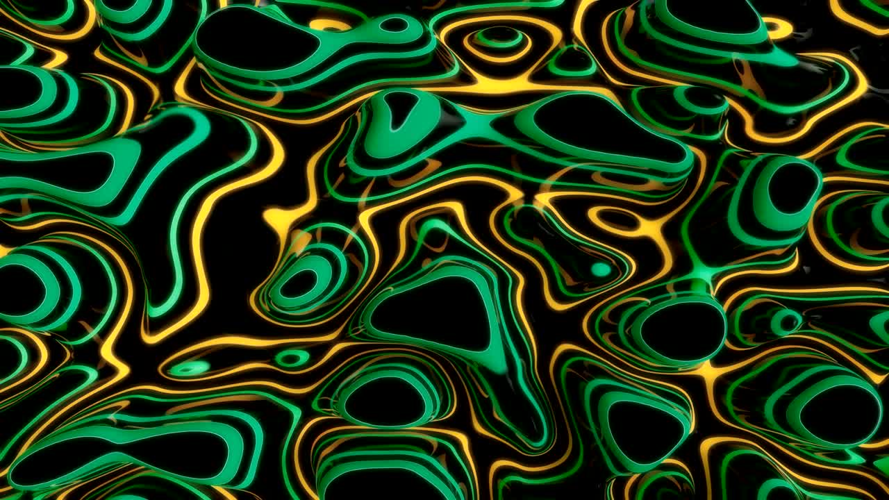 Abstract Glowing Neon Curves.