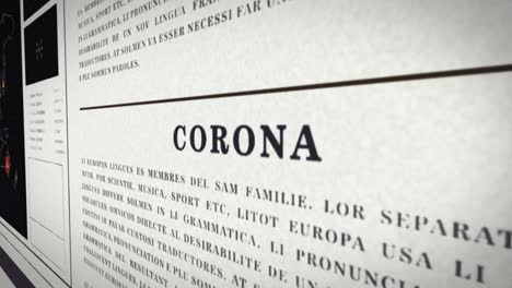 Newspaper-headlines-all-report-the-corona-virus