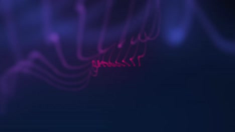 animatie van een netwerk van verbindingen met nummers over de hele wereld