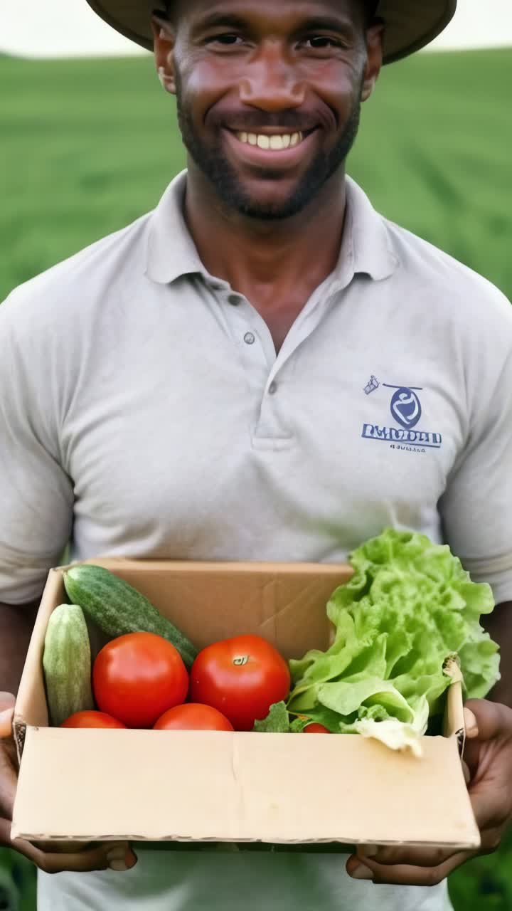 Farmer with Fresh Produce