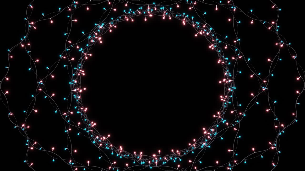 Festive christmas light garlands decor overlay element for postcards invitations backgrounds