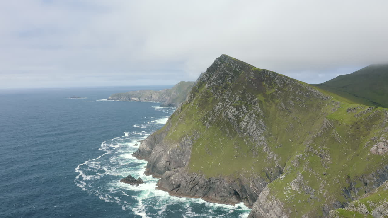 vista aérea, isla achill, irlanda