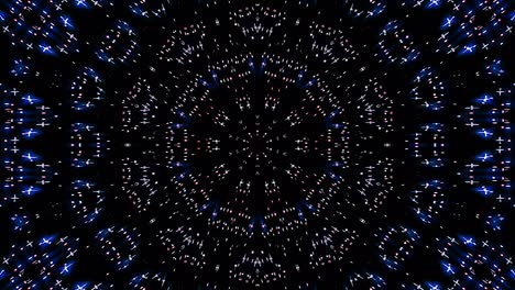 patrón de kaleidoscopio abstracto con colores completos. mandala mágica. 4k