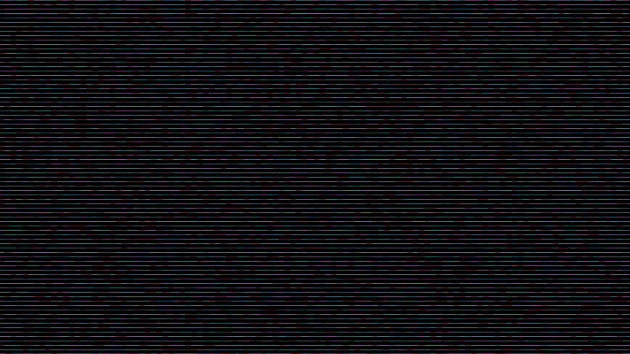 Effetto Glitch Digitale con Linee di Scansione Orizzontali