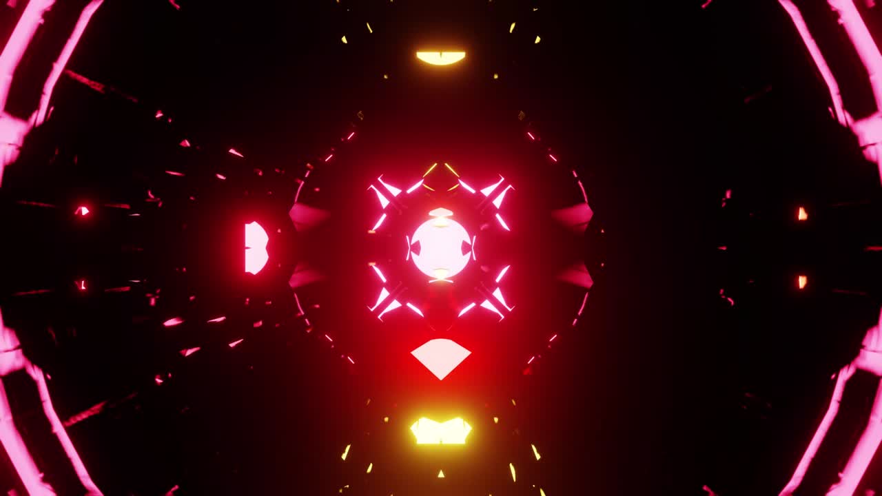 Sfondo loop VJ con equalizzatore viola a occhio di drago