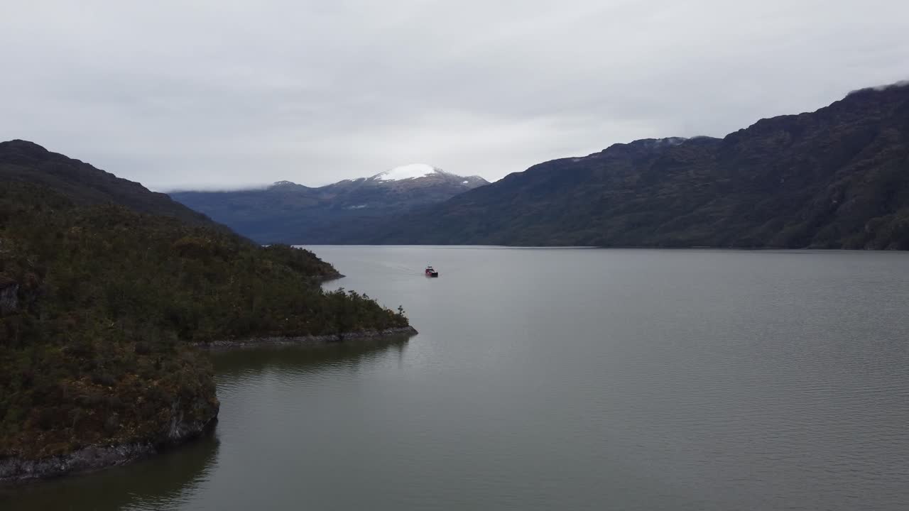 vista aérea del fiordo michel