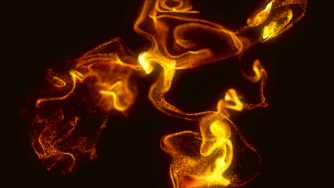 abstract fire particles