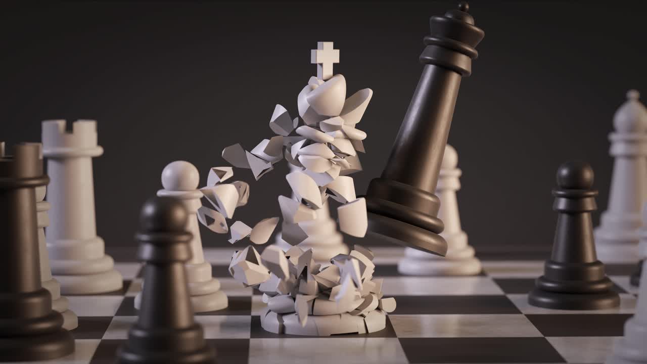 rey de ajedrez jaque mate