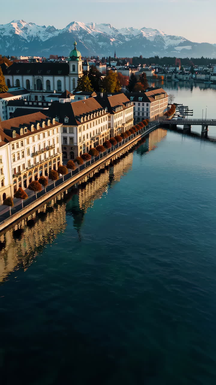 Luzern, Switzerland - Lakeside Cityscape
