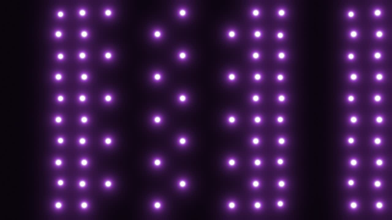 Luci viola del palco