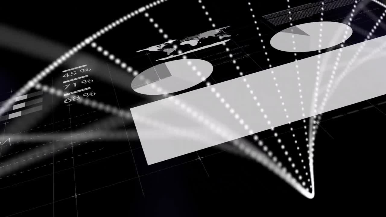 dna 스트랜드 스피닝, 금융 데이터 처리 및 통계의 애니메이션