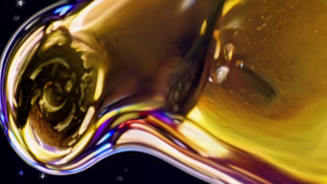 Large central bubble floating in space, displaying iridescent colors and surrounded by smaller bubbles, creating a mesmerizing and dreamlike universe filled with wonder and mystery