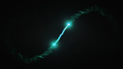 vuelo de brillo turquesa como luz parpadeante. partículas de navidad brillantes y chispas plantilla de entrada en fondo negro con alfa. efecto de polvo mágico de lujo con bokeh y brillo. rastro de polvo render
