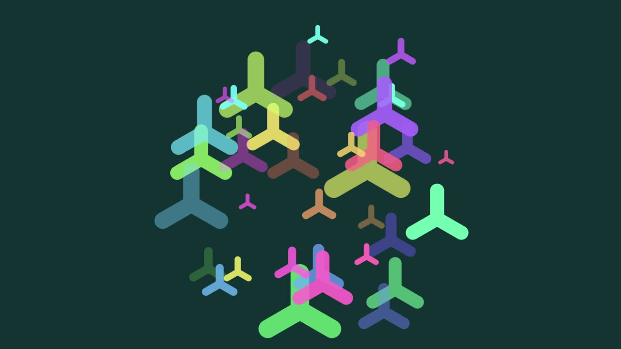 활기찬 화살은 원형으로 에너지로 흐르고 있습니다.