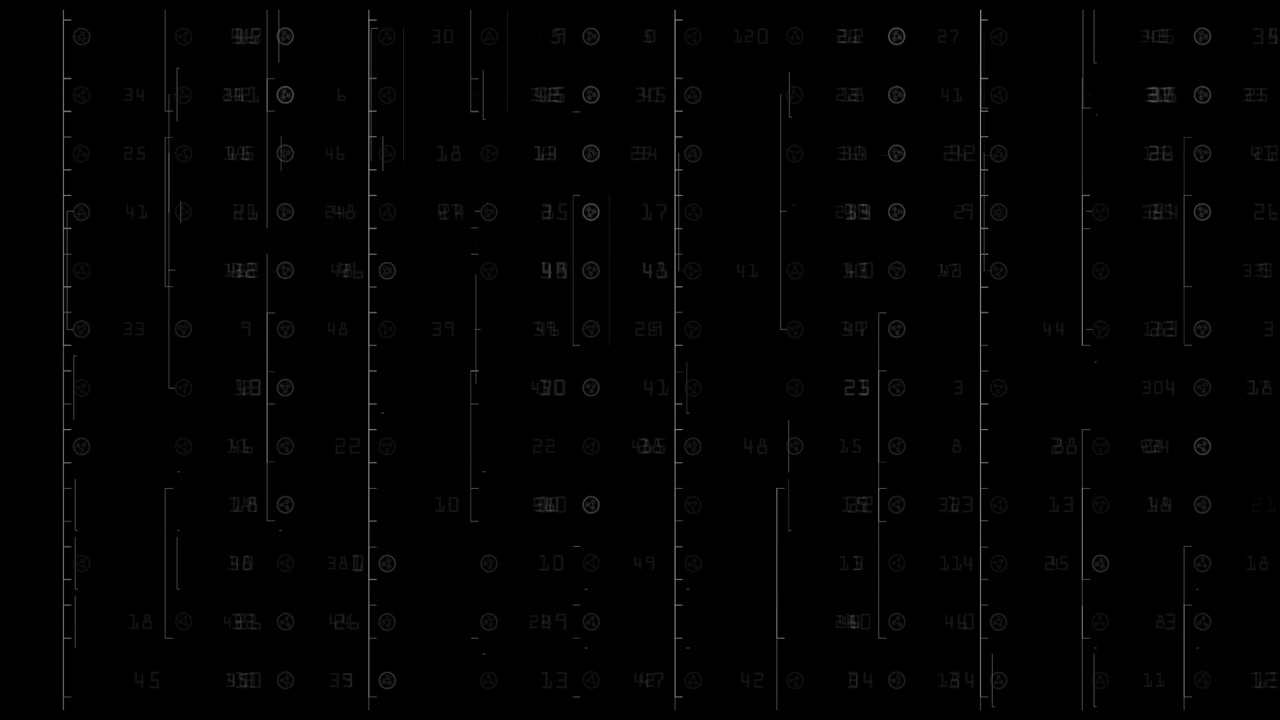 Dynamic Digital Data Display with Changing Numbers and Symbols