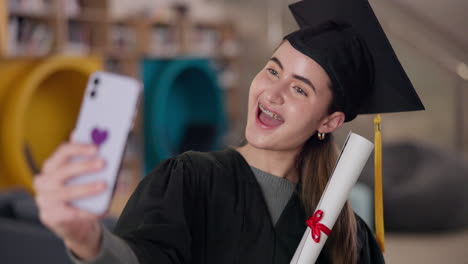 una selfie de graduación