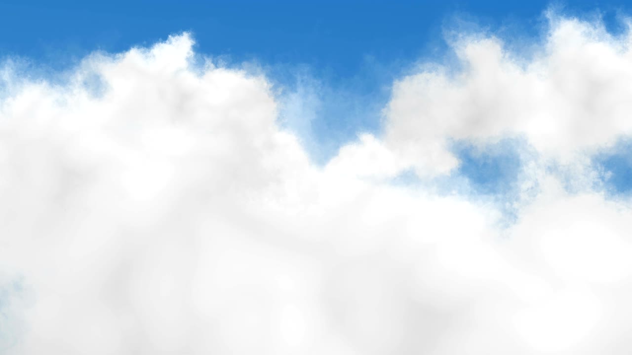 Blue sky with clouds background. Seamless loop.