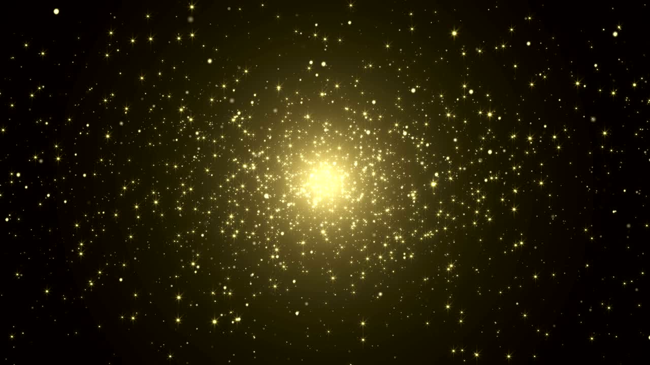 입자 금 반이는 보케상 먼지 추상적인 배경 루프