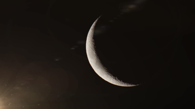 movimento da lua e do sol, fundo noturno