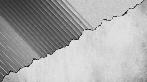 animation of moving grey linear surface with grey background