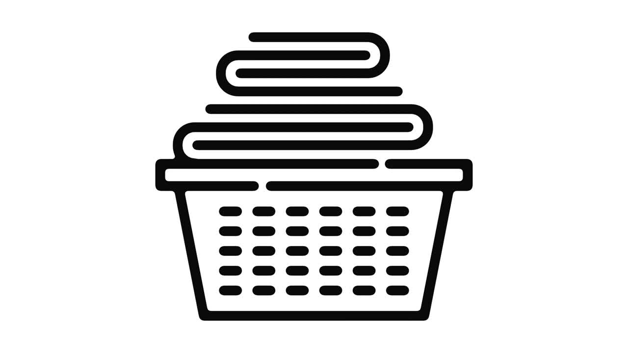 세탁 라인 모션 그래픽