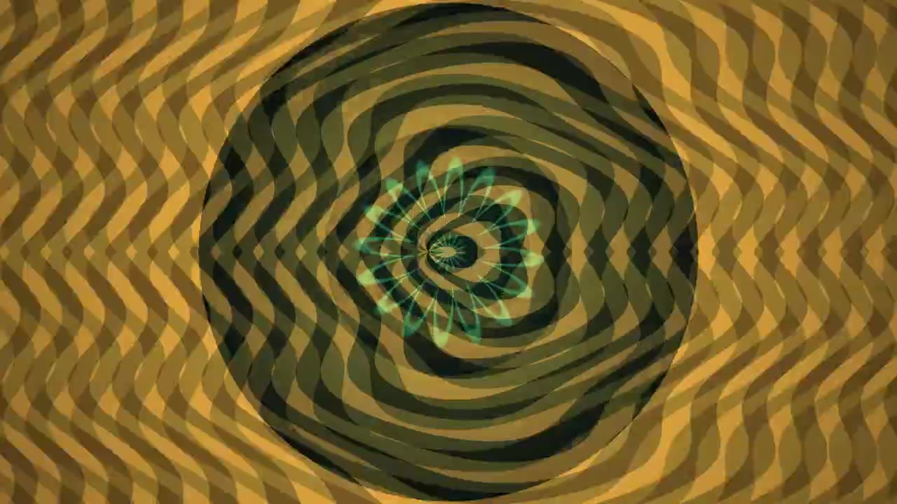 Abstract Wavy Pattern with Pulsing Geometric Center