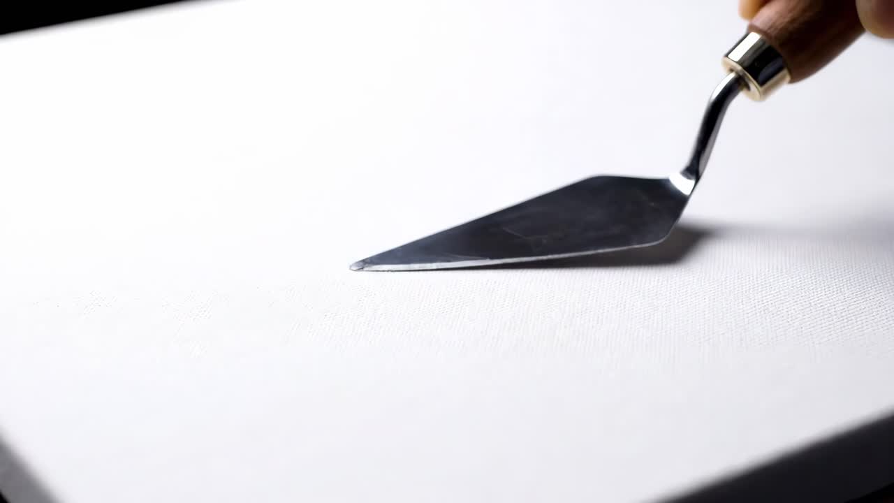 Abstract Art with Palette Knife and Vibrant Colors