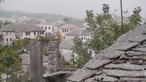 albania, gjirokaster. the heritage city