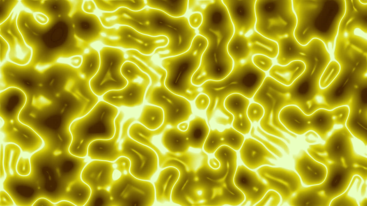 Patrón dinámico abstracto de líquido brillante amarillo verde