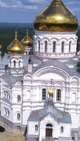 aerial view of a beautiful orthodox church