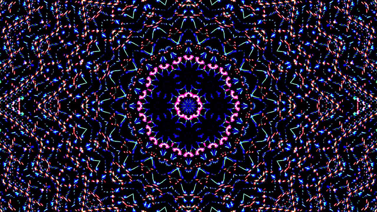 líneas coloridas ondas brillantes forma fondo caleidoscopio resumen