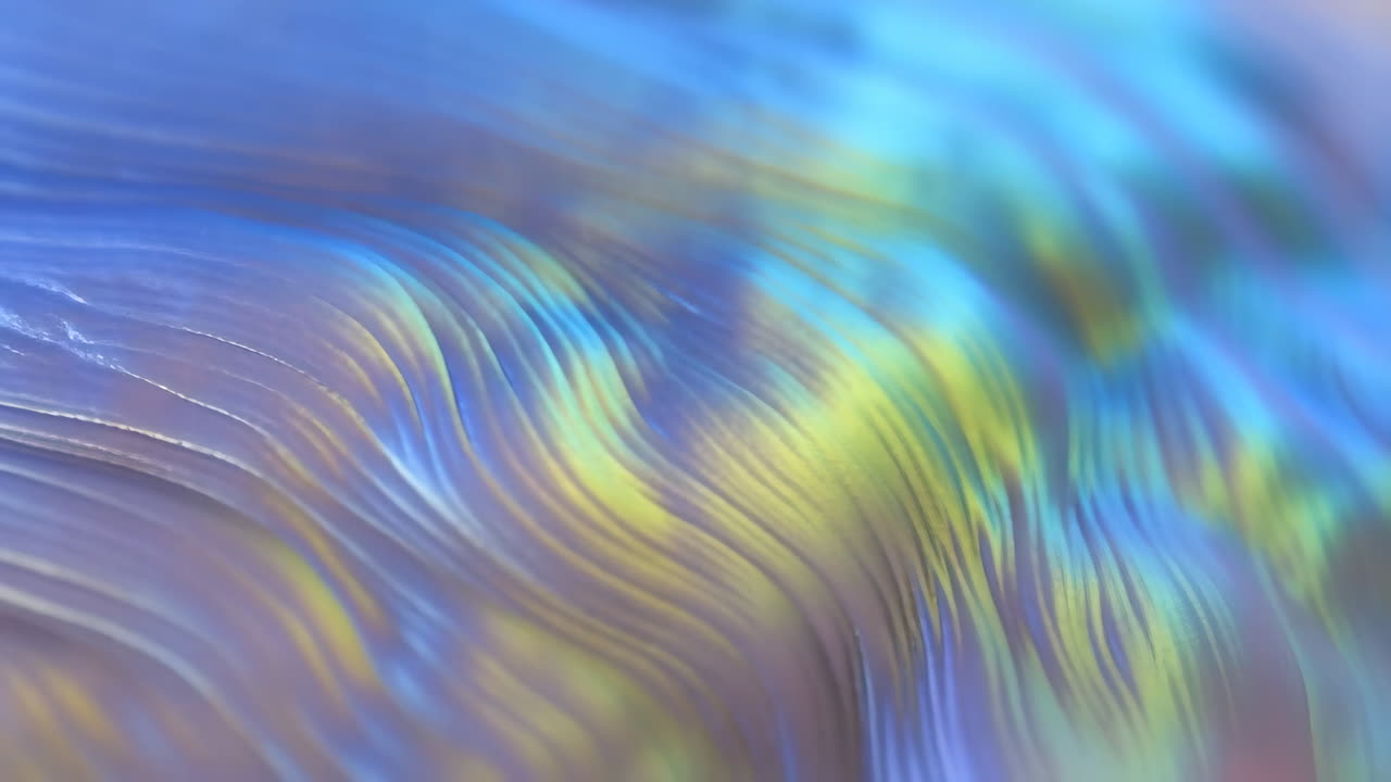 Abstract iridescent wave texture
