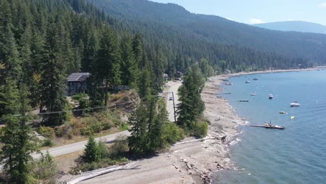 tranquil journey on eagle bay road: lakeside beauty of shuswap's blind bay