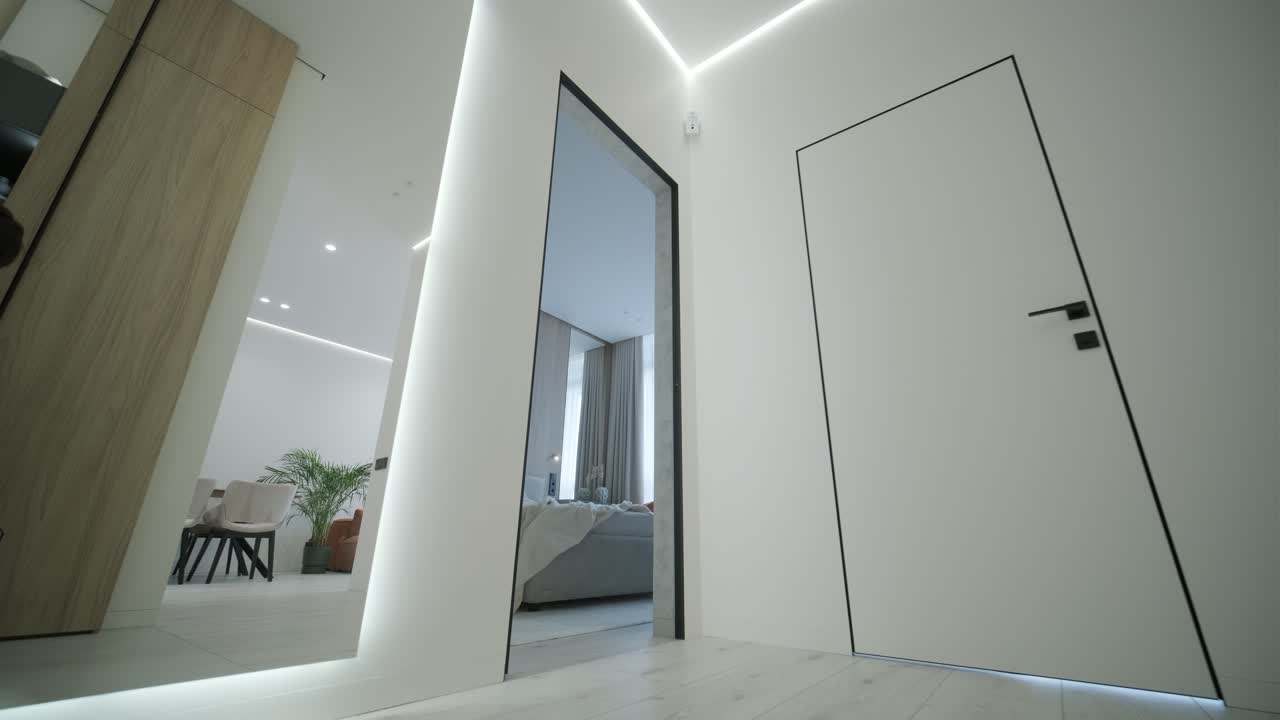 Modern and Minimalist Apartment Hallway
