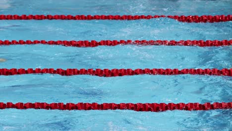 swimmer in motion during a competitive race