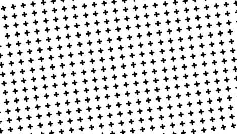 Monochromatic-black-crosses-pattern-in-rows