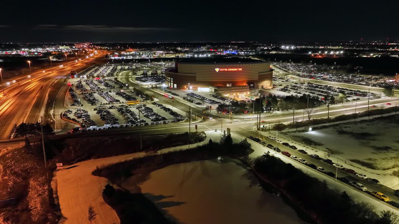Timelapse of Canadian Tire Centre stadium in Ottawa Canada, home of NHL team Ottawa Senators