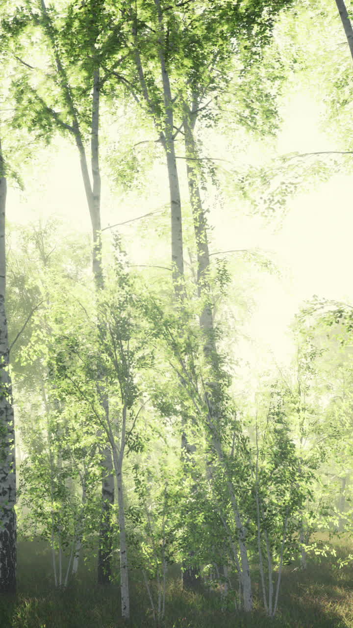 빛 이 비치는 버드 숲