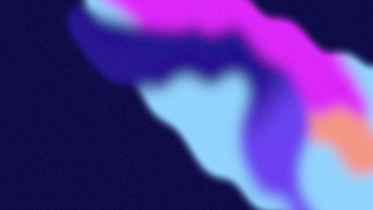 검은 바탕에 천천히 움직이는 파란색과 분홍색의 유기적인 모양