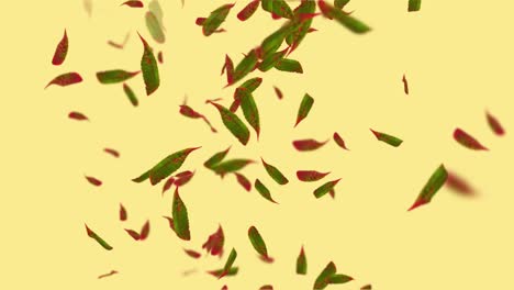 animación de las hojas que caen bucle otoño