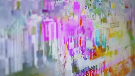 glitch transitions, digital pixel interference, screen distortion, no signal. 4k