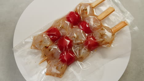 ready-to-grill shrimp skewers