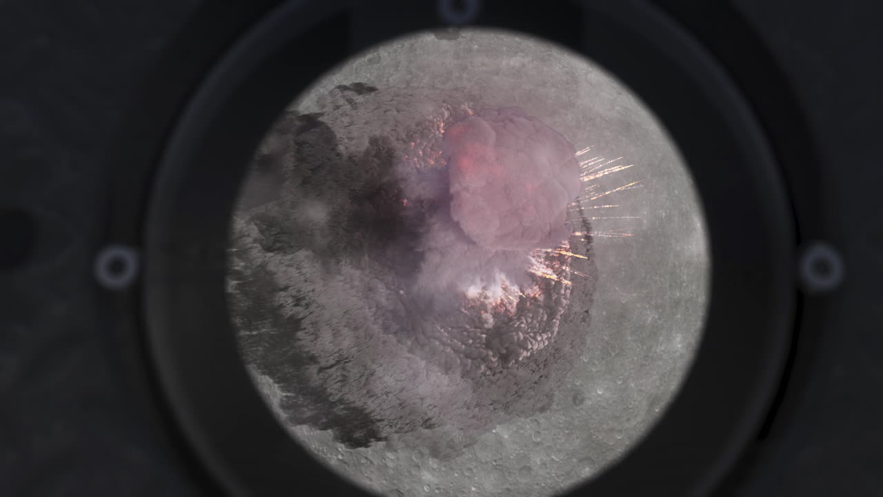Explosion on the Moon
