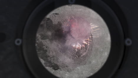 explosion on the moon