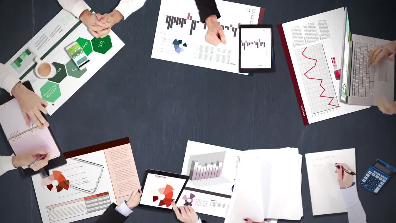 Business people hands working