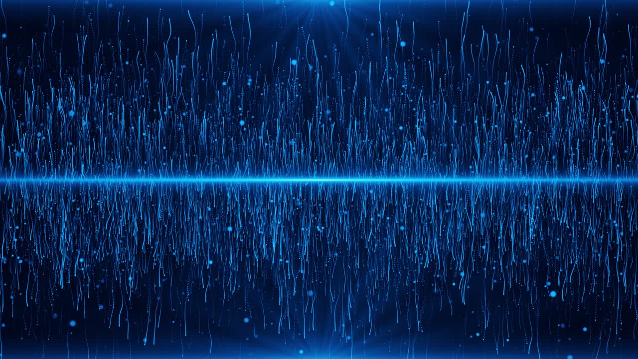 Abstract Blue Digital Wave